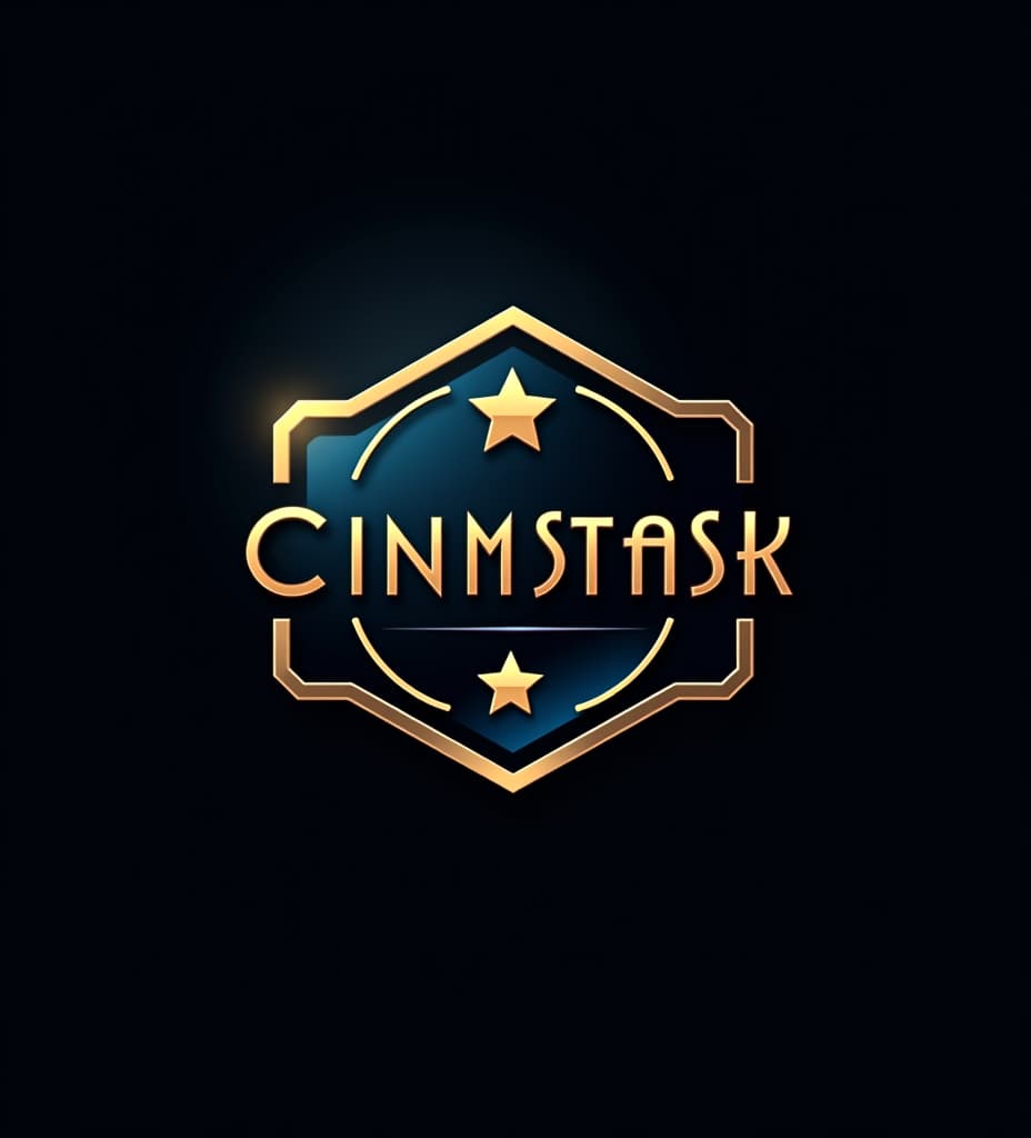  prompt: design a logo for a movie channel called "cinema stash". the logo should be sleek, modern, and sophisticated, with an advanced and fancy style. incorporate elements like a film reel, a vintage movie camera, or a cinematic spotlight. use a luxurious color palette of deep gold, black, and royal blue. the typography should be elegant and bold, with a slight futuristic touch. the overall design should evoke a sense of cinematic magic and premium quality.::4