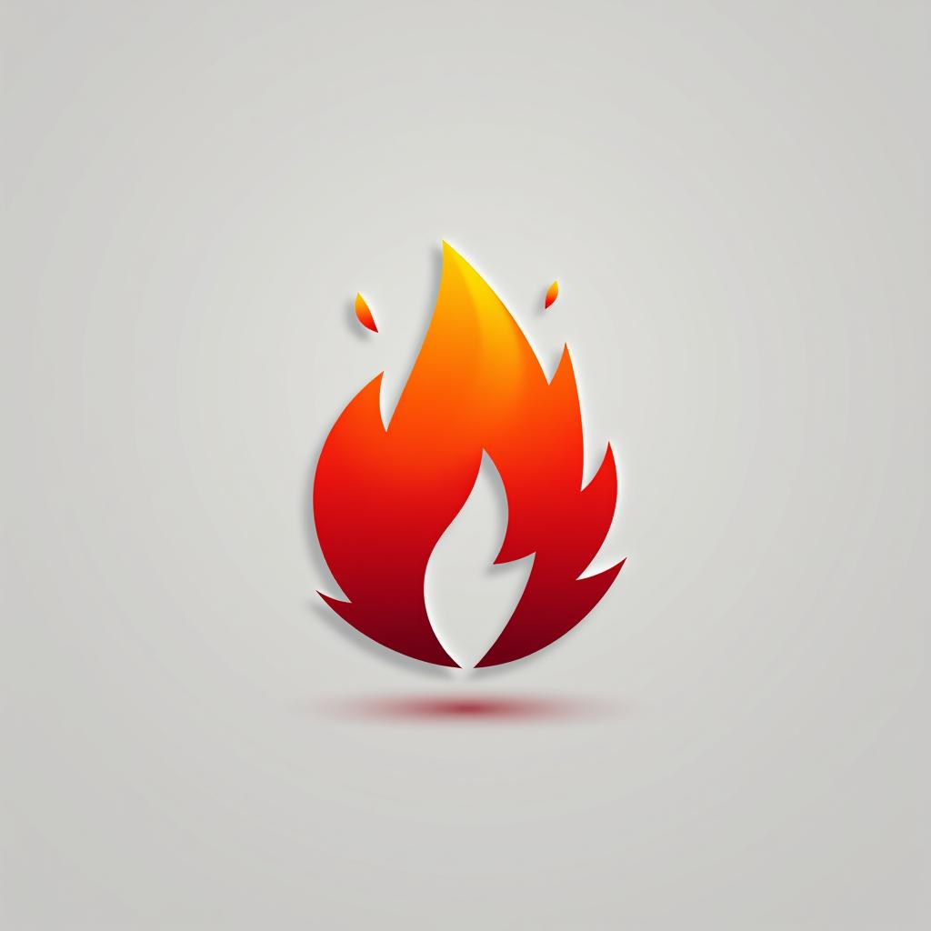  design a logo, feuer symbol, logo, grafiken, 8k, weißer hintergrund, ui, ux, webseite