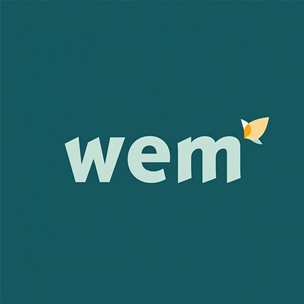  design a logo, women asociation in energy called wem as standing for women energy moldova, with the text 'wem'.