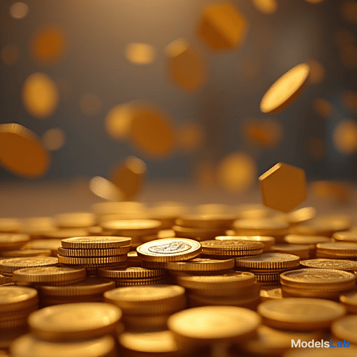  happy gold coins, vibrant colors, bright background hyperrealistic, full body, detailed clothing, highly detailed, cinematic lighting, stunningly beautiful, intricate, sharp focus, f/1. 8, 85mm, (centered image composition), (professionally color graded), ((bright soft diffused light)), volumetric fog, trending on instagram, trending on tumblr, HDR 4K, 8K