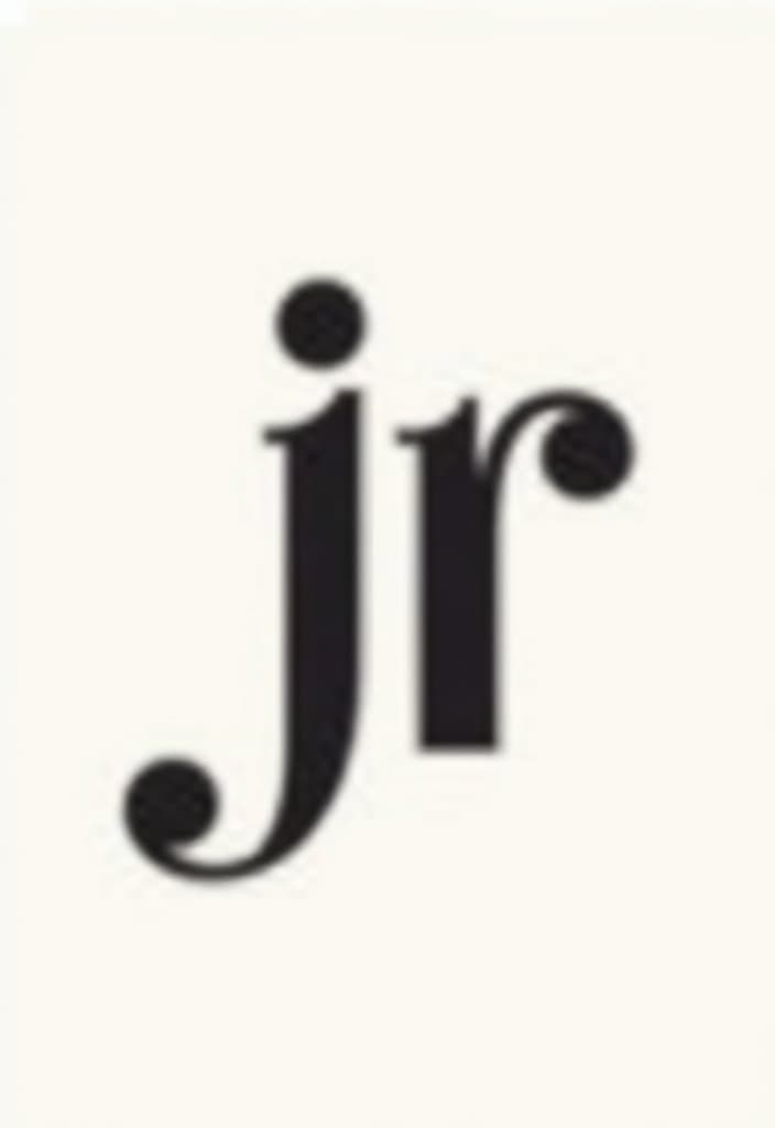  design a logo, create a letterform logo for ‘jrhats’ featuring a stylish :jr’, to reflect the brand’s trendy and contemporary fashion offerings., with the text 'jrhats'.