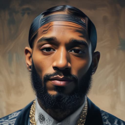 Nipsey Hussle in Oil painting style