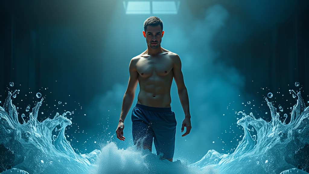  scenes about health and fitness, a colorful infographic depicting the importance of hydration in health, surrounded by water sources. hyperrealistic, full body, detailed clothing, highly detailed, cinematic lighting, stunningly beautiful, intricate, sharp focus, f/1. 8, 85mm, (centered image composition), (professionally color graded), ((bright soft diffused light)), volumetric fog, trending on instagram, trending on tumblr, HDR 4K, 8K