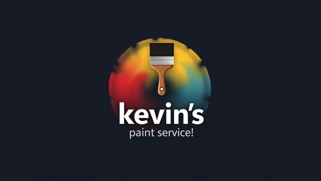  design a logo, in a minimalism style. painting service , with the text 'kevin’s painting '.