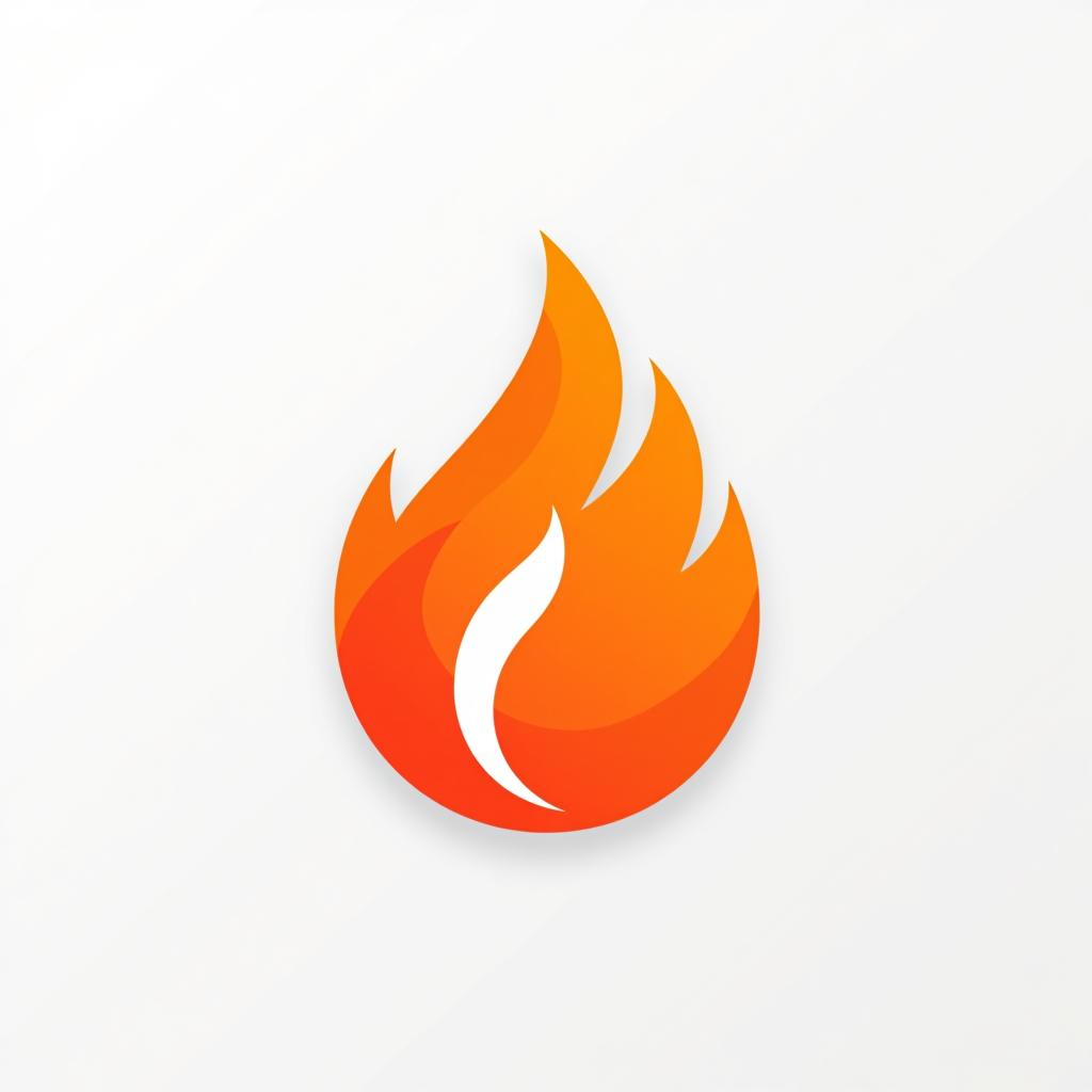  design a logo, fire icon, logo, graphics, 8k, white background, ui, ux, website