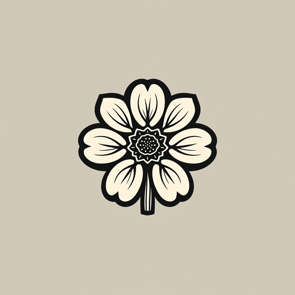  design a logo, um logotipo de clínica de estética com um logotipo de flor prateada junto com a letra n, design limpo e bonito, elegante, estética bela, em fundo branco, linhas nítidas e limpas,