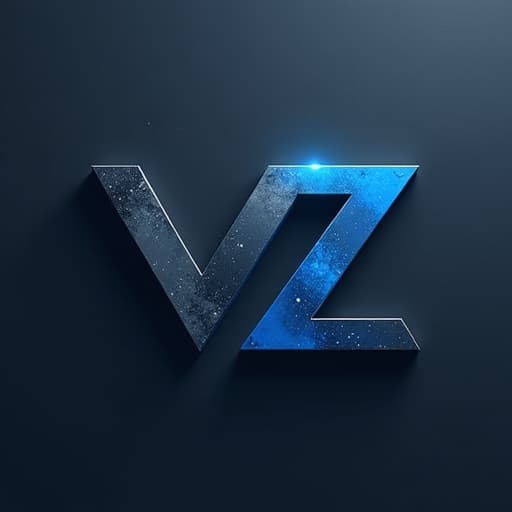  prompt: create a professional geometric logo for the brand "vz" that embodies a minimalist aesthetic. the design should incorporate engineering symbols, using a color palette of grey and blue, and should be reminiscent of steel colored metal. the logo should be simple, clean, and reflect a modern style. no human figures or inappropriate content should be included in the design. hyperrealistic, full body, detailed clothing, highly detailed, cinematic lighting, stunningly beautiful, intricate, sharp focus, f/1. 8, 85mm, (centered image composition), (professionally color graded), ((bright soft diffused light)), volumetric fog, trending on instagram, trending on tumblr, HDR 4K, 8K