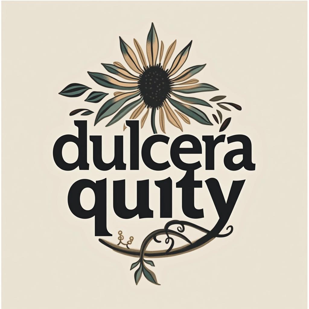  design a logo, , with the text 'dulcería quity'.