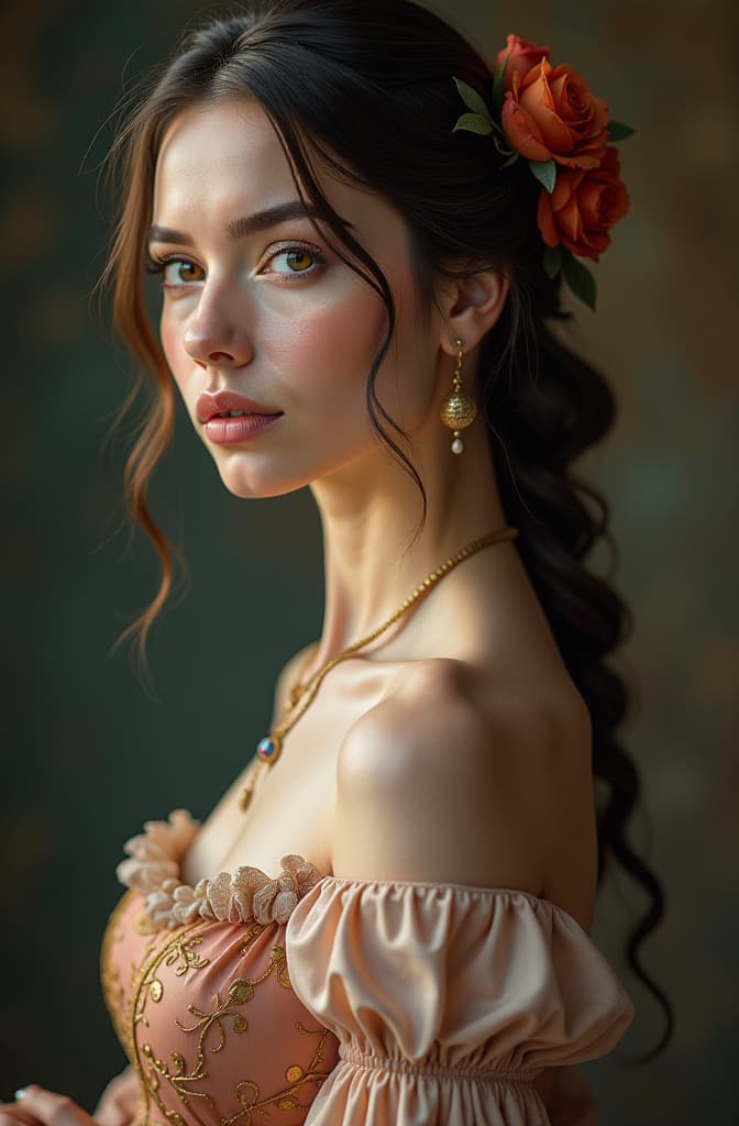  rosa hyperrealistic, full body, detailed clothing, highly detailed, cinematic lighting, stunningly beautiful, intricate, sharp focus, f/1. 8, 85mm, (centered image composition), (professionally color graded), ((bright soft diffused light)), volumetric fog, trending on instagram, trending on tumblr, HDR 4K, 8K