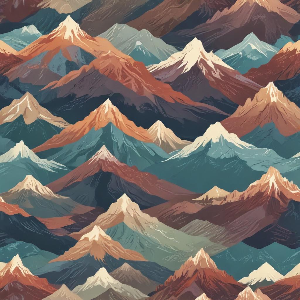 ilustracion vectorial pettern motivo montaña