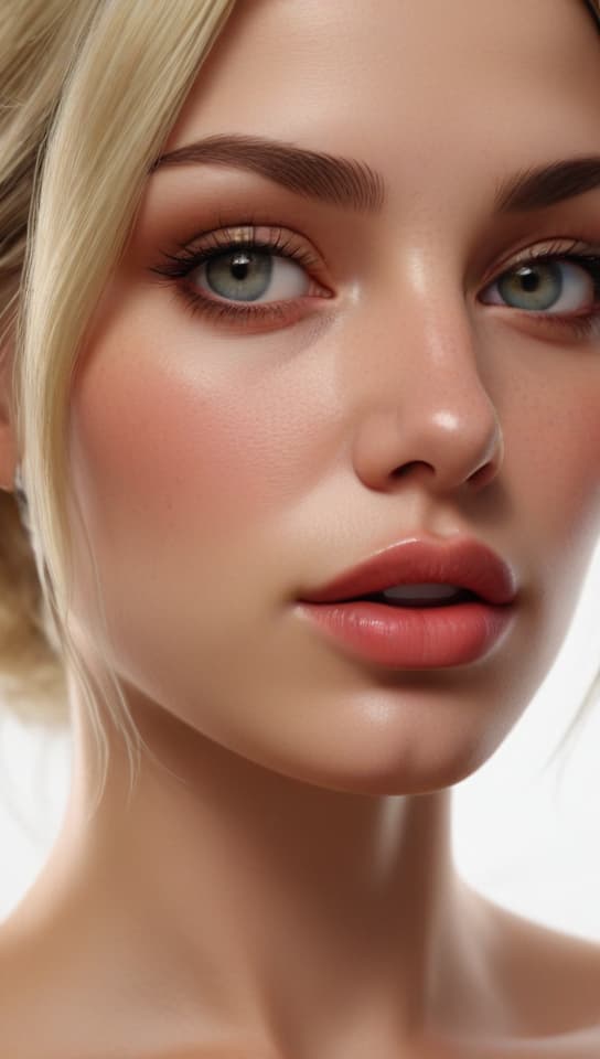 nice big lips super blonde, trending on art station, (detailed face), ((upper body)), (front view),(masterpiece:1.4),(photorealistic:1.4),(high resolution),(exquisitely detailed),(beautiful detailed light),(ultra_color),(perfect anatomy),best quality,ultra high definition,(cinematic light),<lora:ClothingAdjuster3:-0.5>