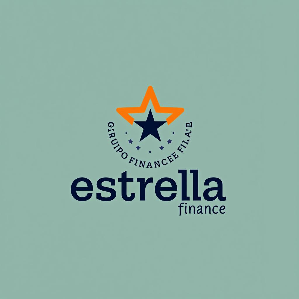  design a logo, estrella finance, with the text 'grupo financiero estrella '.