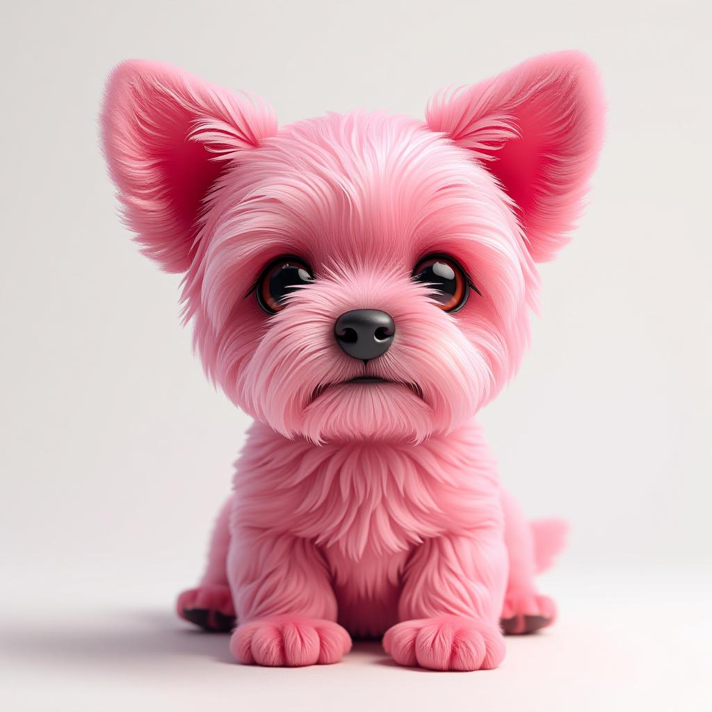  a pink dog