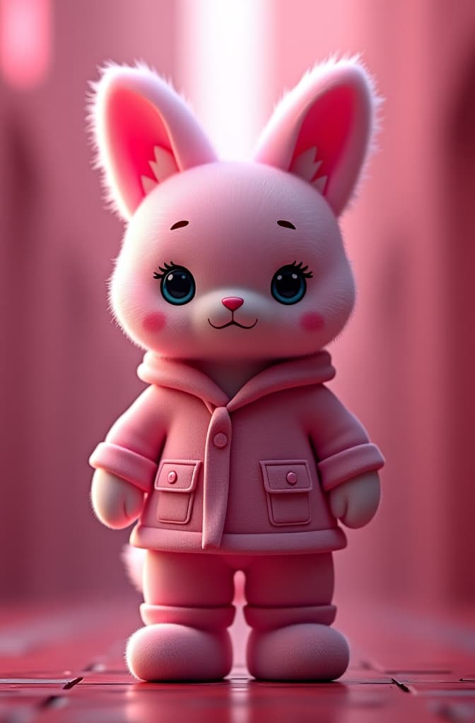  sanrio chacter wallpaper 3d pink hyperrealistic, full body, detailed clothing, highly detailed, cinematic lighting, stunningly beautiful, intricate, sharp focus, f/1. 8, 85mm, (centered image composition), (professionally color graded), ((bright soft diffused light)), volumetric fog, trending on instagram, trending on tumblr, HDR 4K, 8K