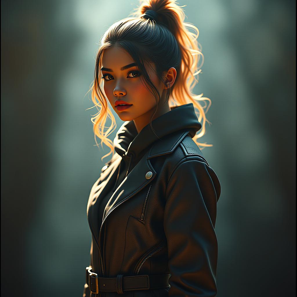  gen f flooz in 3d hyperrealistic, full body, detailed clothing, highly detailed, cinematic lighting, stunningly beautiful, intricate, sharp focus, f/1. 8, 85mm, (centered image composition), (professionally color graded), ((bright soft diffused light)), volumetric fog, trending on instagram, trending on tumblr, HDR 4K, 8K