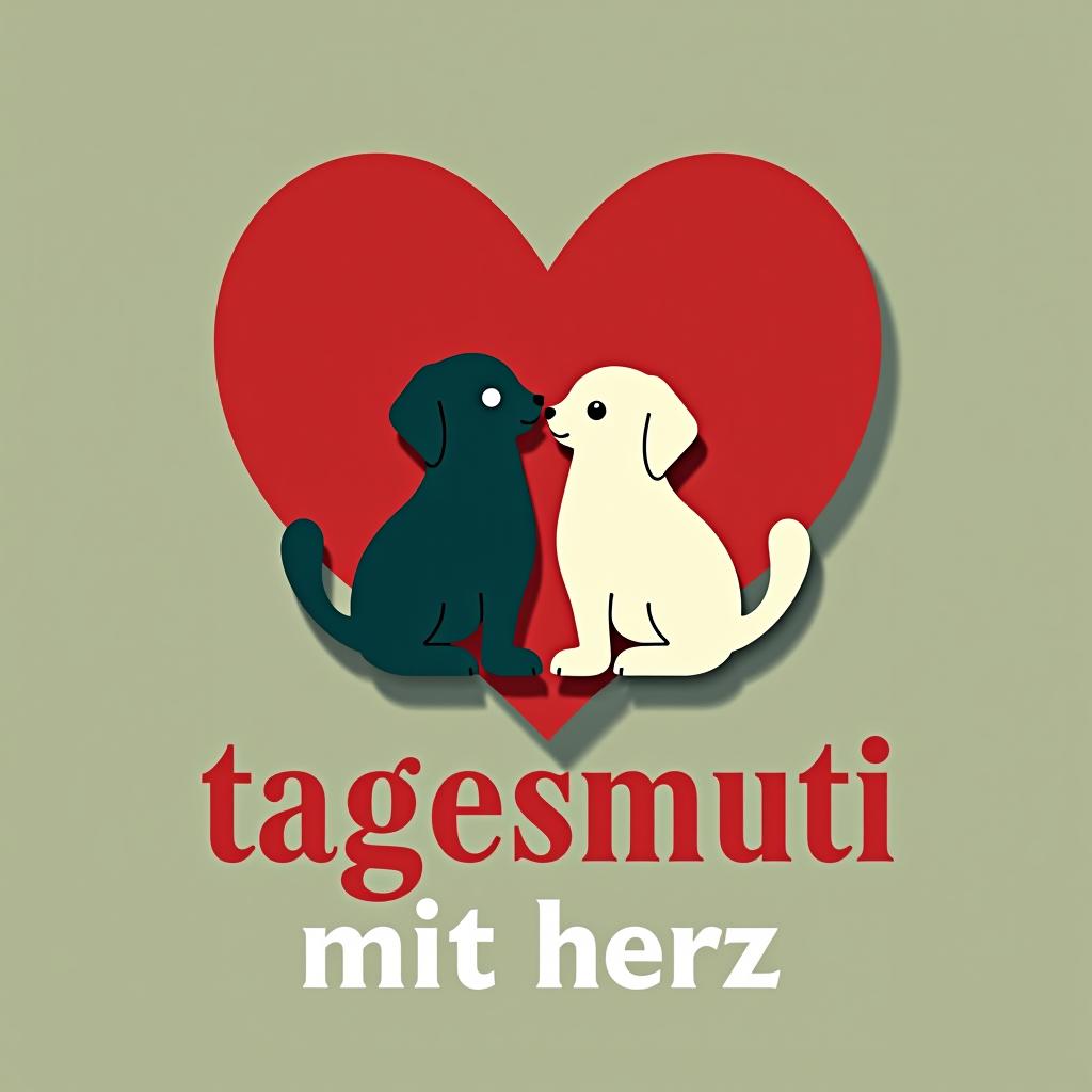  design a logo, tagesmutti zwergenland , with the text 'tagesmutti mit herz'.