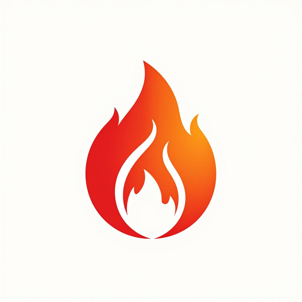  design a logo, fire icon, logo, graphics, 8k, white background, ui, ux, website