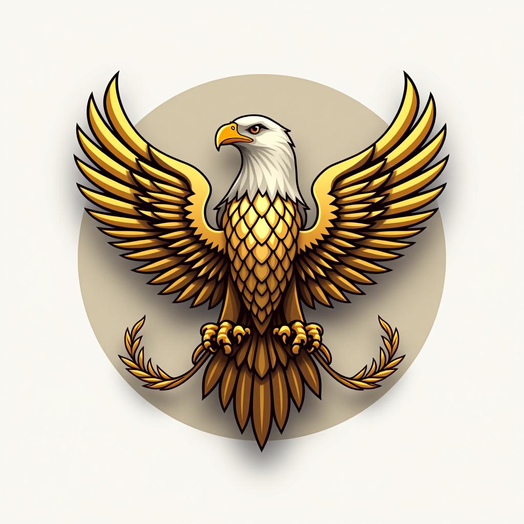  design a logo ; logo title should be 'golden eagle'. gold eagle logo