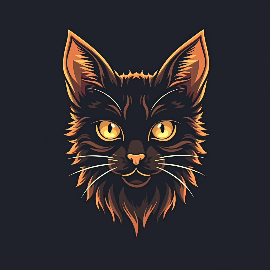  cat, text cat studio , (logo:1.15), hq, hightly detailed, 4k