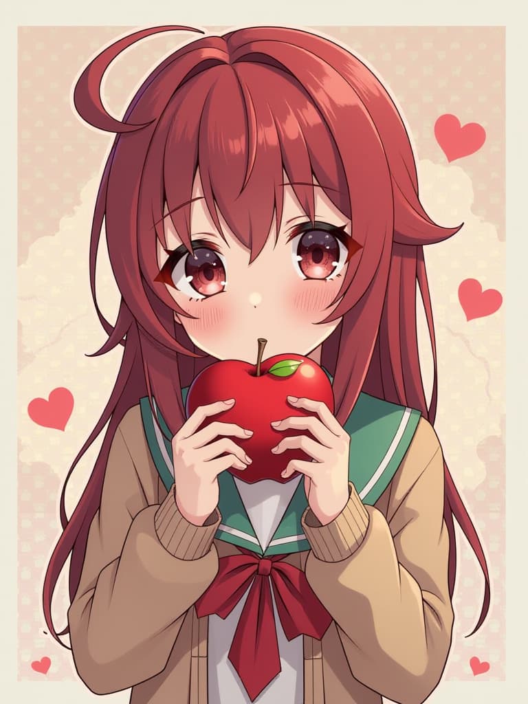  {(((heart type))) apple}, manga like expression