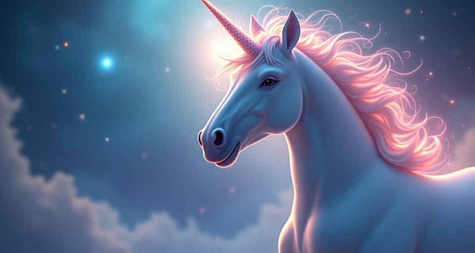  beaming unicorn with sparkling mane, discovering the true nature of an ethereal barrier. magical clearing, theme of clarity and discovery.. the style is digital art illustration,highly detailed, whimsical,magical, dreamlike atmosphere, realism and fantasy blend, smooth, glossy textures,luminous quality, wonder and enchantment.