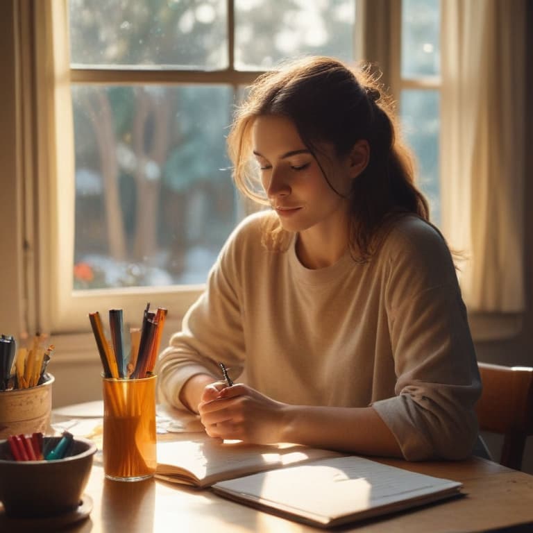 Imagine a serene morning scene where a person is sitting at a cozy kitchen table, sipping a cup of hot tea with a gentle smile on their face. The sunlight streams in through the window, casting a warm glow on the table. In front of them, a notebook is open with neatly written notes about dfhdfgh, surrounded by a variety of colorful pens and highlighters. The person is deeply focused, with a look of concentration and determination, embodying the essence of unlocking the potential of dfhdfgh in everyday life. The atmosphere is peaceful yet filled with a sense of purpose and discovery, capturing the transformative power of incorporating dfhdfgh into daily routines.