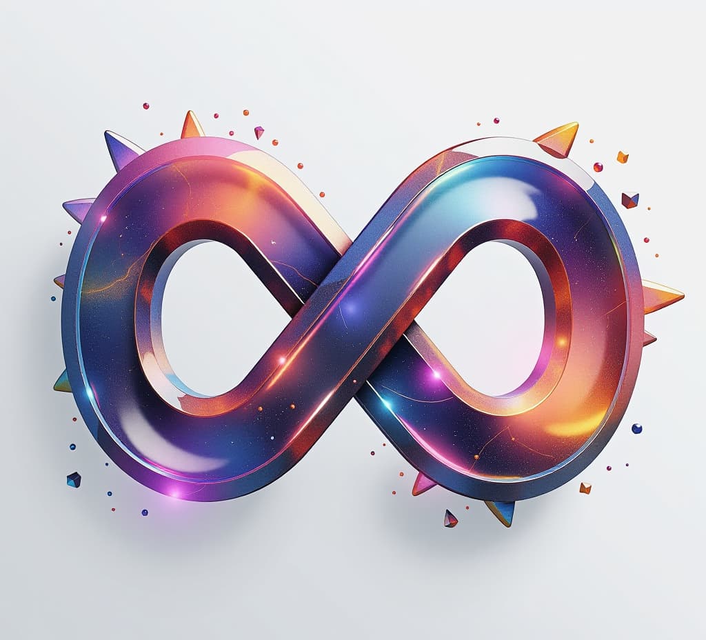  a 3d generated symbol for infinity