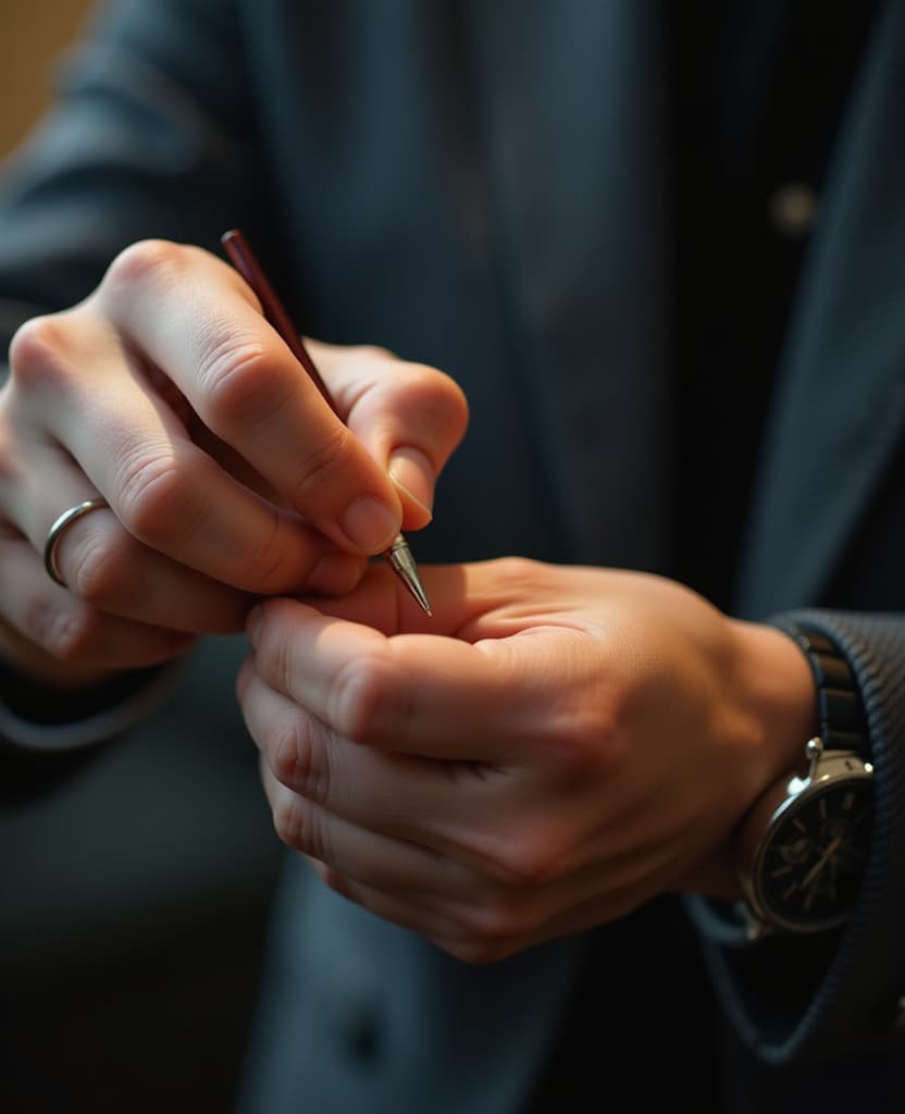  hdr photo of man demonstration of the application process on the wrist with a small perfume, hands, it is convenient to use our product . high dynamic range, vivid, rich details, clear shadows and highlights, realistic, intense, enhanced contrast, highly detailed