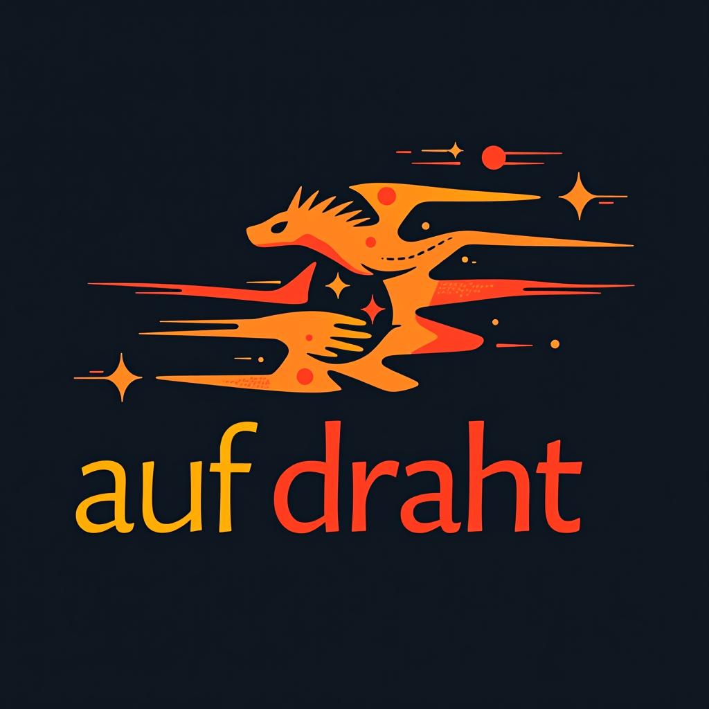  design a logo, auf draht elektrotechnik, with the text 'auf draht'.