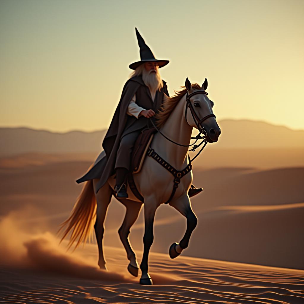  a wizard riding a horse, pixel art, in a desert, flashlight, hdr 4k hyperrealistic, full body, detailed clothing, highly detailed, cinematic lighting, stunningly beautiful, intricate, sharp focus, f/1. 8, 85mm, (centered image composition), (professionally color graded), ((bright soft diffused light)), volumetric fog, trending on instagram, trending on tumblr, HDR 4K, 8K