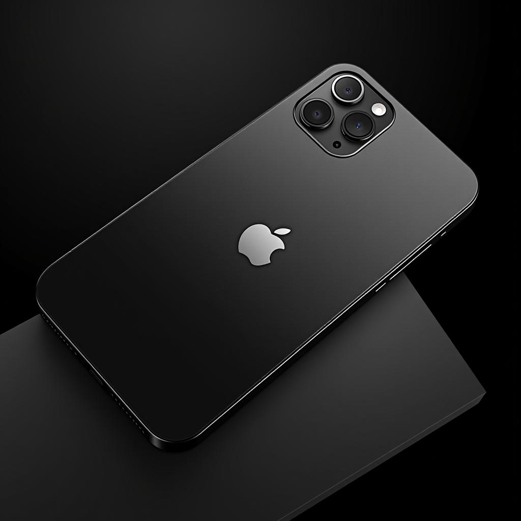  iphone on a beautiful black and white background.