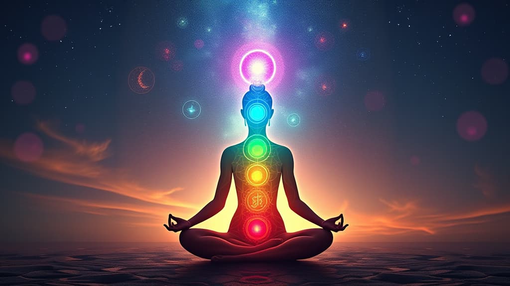  meditation and spiritual practice, expanding of consciousness, chakras and astral body activation, mystical inspiration.