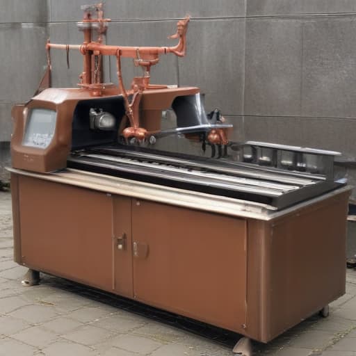 CNC Dorn pipebending machine. Combined with Ziemann-Holvrieka logo in Steampunk style