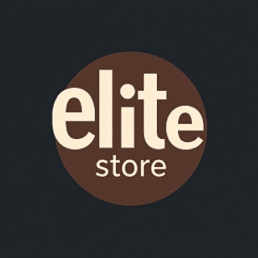  design a logo, , with the text 'elite store'.