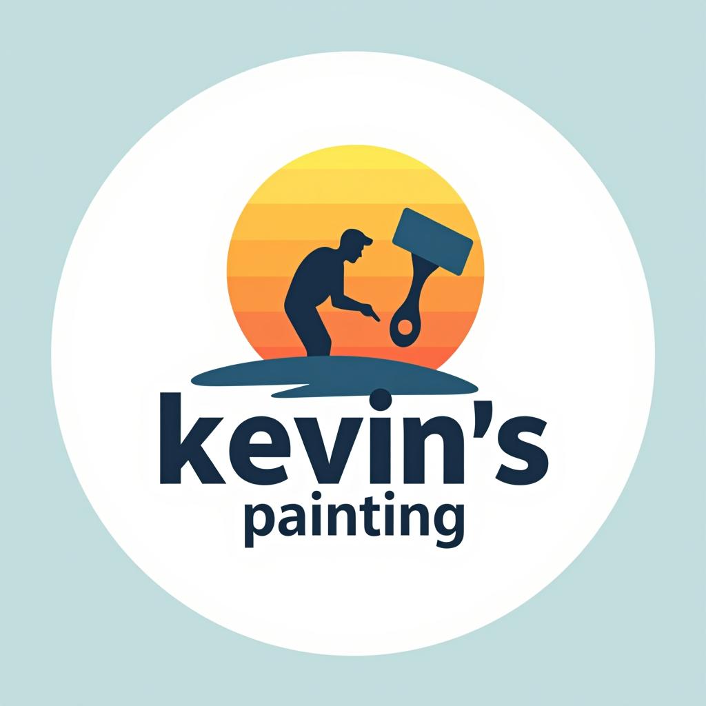  design a logo, in a minimalism style. painting service, with the text 'kevin’s painting '.