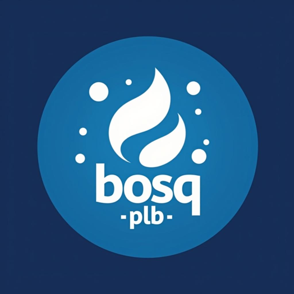  design a logo, in a threedrender style. entreprise plomberie , with the text 'bosq plb '.