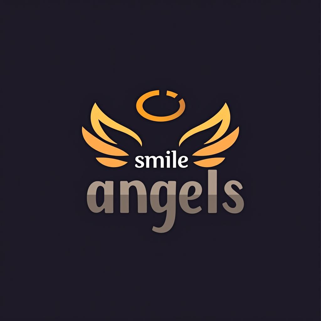  design a logo, , with the text 'smile angels'.