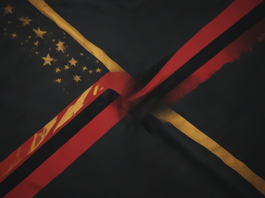 flag:((black:pain),(red:blood),(golden:freedom))