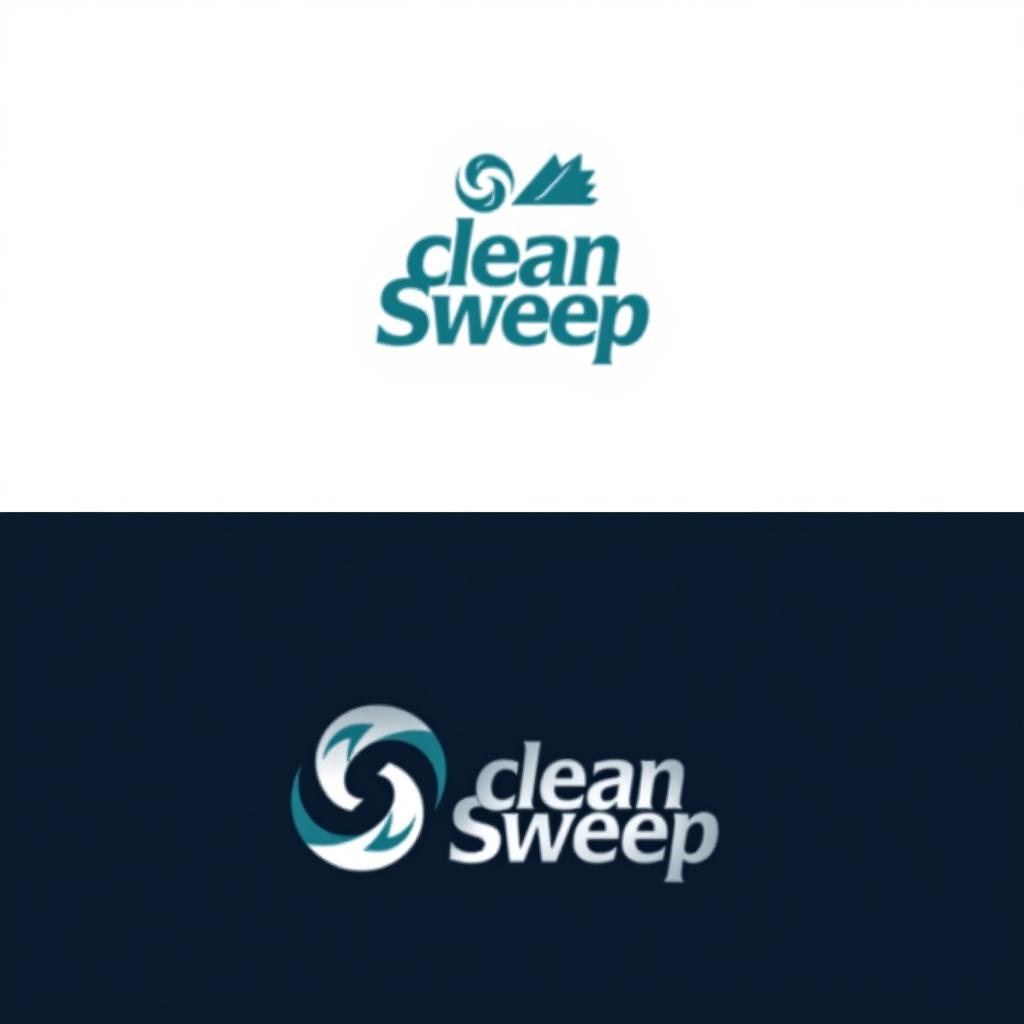  design a logo, , with the text 'clean sweep'.