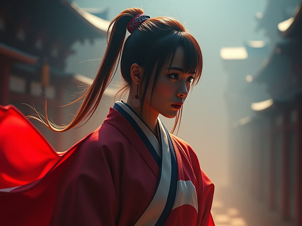  japan flag hyperrealistic, full body, detailed clothing, highly detailed, cinematic lighting, stunningly beautiful, intricate, sharp focus, f/1. 8, 85mm, (centered image composition), (professionally color graded), ((bright soft diffused light)), volumetric fog, trending on instagram, trending on tumblr, HDR 4K, 8K