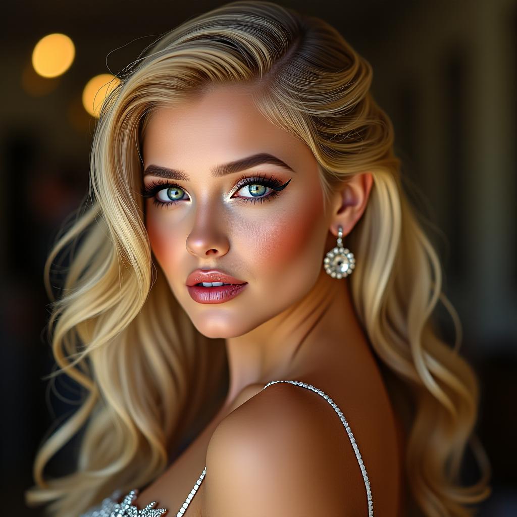  prom queen, janira wolfe, blonde hair photo realistic, highly intricate and detailed, masterpiece, ultra high res,photography,8k resolution