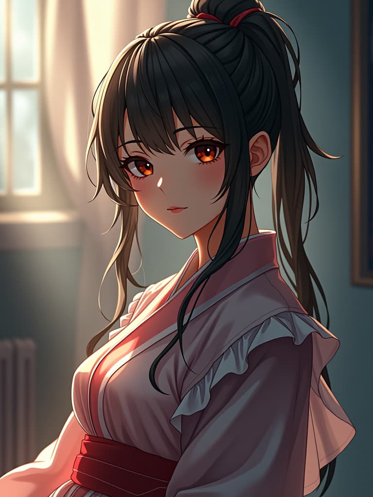  1girl,anime hyperrealistic, full body, detailed clothing, highly detailed, cinematic lighting, stunningly beautiful, intricate, sharp focus, f/1. 8, 85mm, (centered image composition), (professionally color graded), ((bright soft diffused light)), volumetric fog, trending on instagram, trending on tumblr, HDR 4K, 8K