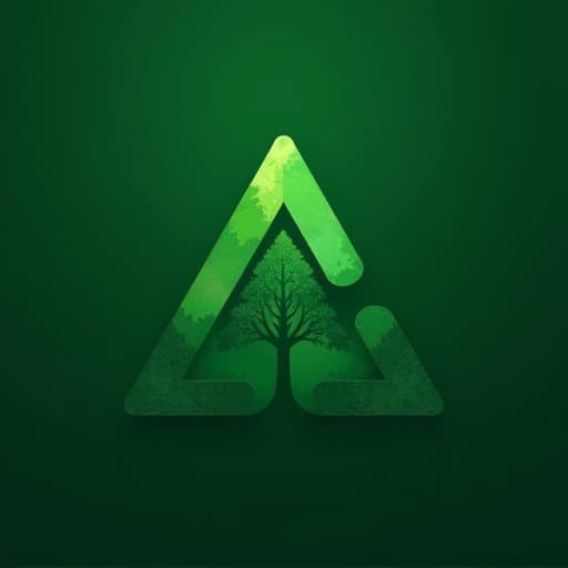  logodesign a triangle geometrical logo featuring a tree inside an arrowhead, set against a green background. logo modern geometric shapes with natural elements, emphasizing simplicity and clarityminimalist and modernizm logo stylelogo hyperrealistic, full body, detailed clothing, highly detailed, cinematic lighting, stunningly beautiful, intricate, sharp focus, f/1. 8, 85mm, (centered image composition), (professionally color graded), ((bright soft diffused light)), volumetric fog, trending on instagram, trending on tumblr, HDR 4K, 8K