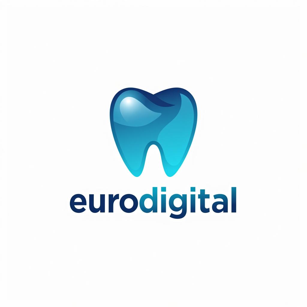  design a logo, laboratorio dental digital, with the text 'eurodigital'.