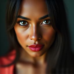  (close up photo of hispanic woman) hyperrealistic, full body, detailed clothing, highly detailed, cinematic lighting, stunningly beautiful, intricate, sharp focus, f/1. 8, 85mm, (centered image composition), (professionally color graded), ((bright soft diffused light)), volumetric fog, trending on instagram, trending on tumblr, HDR 4K, 8K