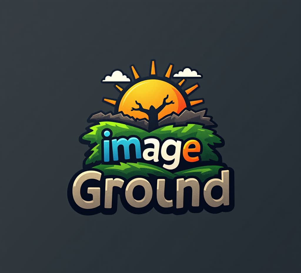  logo of text "imageground"