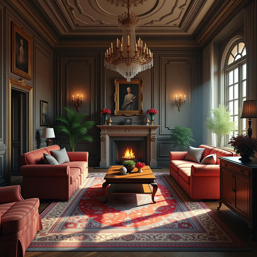  this prompt describes a stunningly beautiful, unedited 8k photograph that showcases a hyperrealistic and highly detailed scene with dense furnishings and decorations. the image is captured in raw format, featuring sharp focus and a symmetrical balance. intricate details are enhanced by professionally color graded, bright soft diffused light, lending the scene a surreal, hdr quality. the photograph maintains its originality, as it is unedited, yet exhibits a professionally polished look through its in frame composition and meticulous attention to detail.