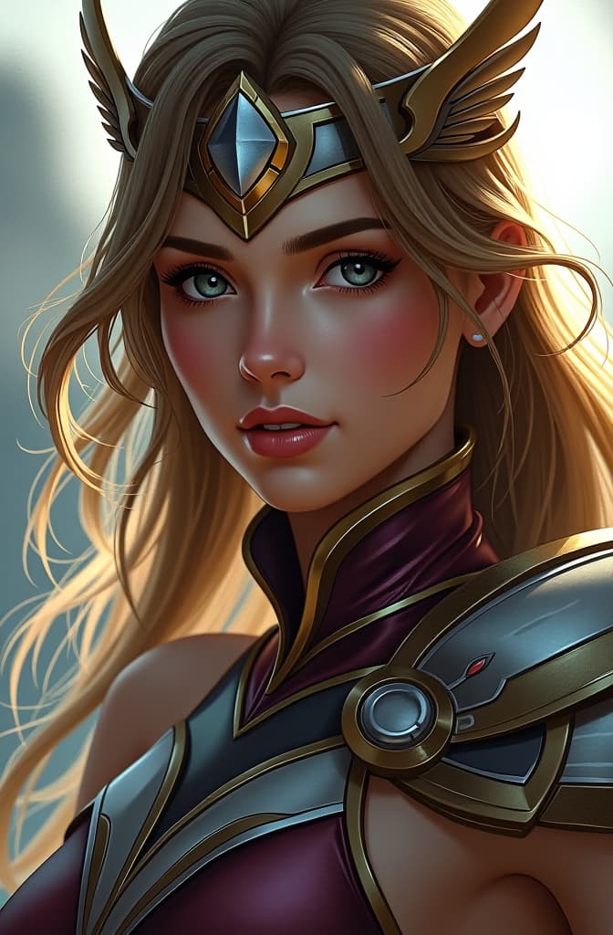  amazon valkyrie athena, d & d, fantasy, portrait, highly detailed, headshot, digital painting, trending on artstation, concept art, sharp focus, illustration, art by artgerm and greg rutkowski and magali villeneuve, marvel comic panel, dc animated comic panel, comic panel, manga and manhwa style panel, portrait, young person face, style for marvel comic, anime comic panel style hyperrealistic, full body, detailed clothing, highly detailed, cinematic lighting, stunningly beautiful, intricate, sharp focus, f/1. 8, 85mm, (centered image composition), (professionally color graded), ((bright soft diffused light)), volumetric fog, trending on instagram, trending on tumblr, HDR 4K, 8K