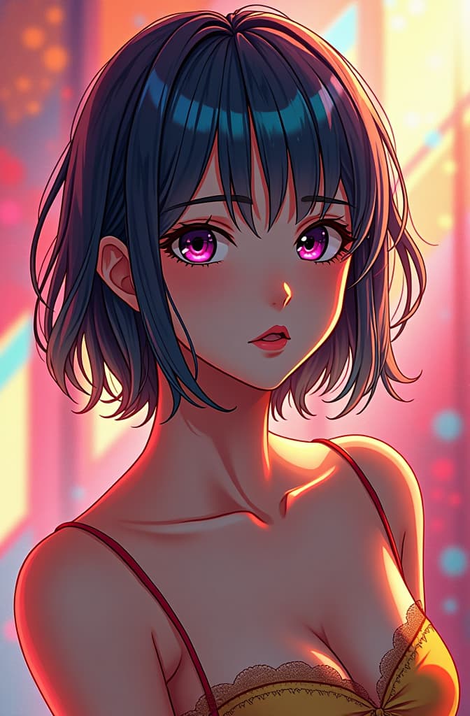  anime girl, multicolored hair, colorful background, realistic shaded perfect face, fine details by realistic shaded lighting poster by ilya kuvshinov katsuhiro otomo, magali villeneuve, artgerm, jeremy lipkin and michael garmash and rob rey hyperrealistic, full body, detailed clothing, highly detailed, cinematic lighting, stunningly beautiful, intricate, sharp focus, f/1. 8, 85mm, (centered image composition), (professionally color graded), ((bright soft diffused light)), volumetric fog, trending on instagram, trending on tumblr, HDR 4K, 8K