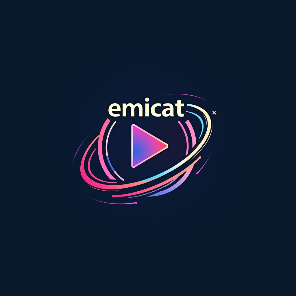  design a logo, video plataforma 360, with the text 'emicat flash'.